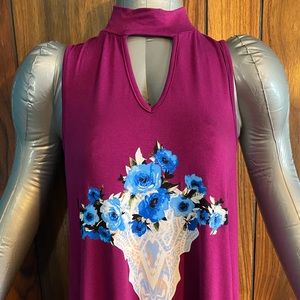 Keyhole Bull Skull Tunic Dress